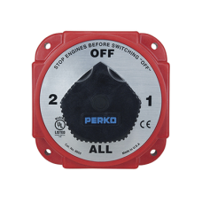 Switch Selector de Batería y Alternador de Servicio Pesado, para Sistemas Eléctricos Marinos