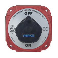 Interruptor Desconexión Batería 9703 con Desconexión Campo Alternador, 480 Amperios Continuos, 1200 Amperios Intermitentes, 6-32 VDC, Terminales 1/2 Pulgada, Montaje Marino Interruptor Desconexión Batería 9703 con Desconexión Campo Alternador, 480 Amperios Continuos, 1200 Amperios Intermitentes, 6-32 VDC, Terminales 1/2 Pulgada, Montaje Marino