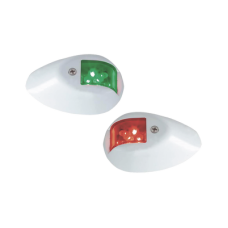 Set de Luces de Navegación Verticales Rojo / Verde con Carcasa en Color Blanco para Embarcaciones a Motor de Menos de 20 Metros