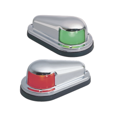 Luz de Navegación, 1 Milla Certificada A-16, Uso de Reemplazo, Embarcaciones a Vela/Motor hasta 12m, Material Latón/Acero Inoxidable, Base Polímero, Acabado Cromado/Pulido, 12V, 10W, Contactos Dorados