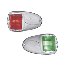 Set de Luces Laterales de Montaje Horizontal con Carcasa de Acero para Embarcaciones a Motor de Menos de 12 Metros