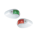 Set de Luces de Navegación Verticales Rojo / Verde con Carcasa en Color Blanco para Embarcaciones a Motor de Menos de 20 Metros