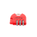 Candado de Combinación Ajustable / No Requiere Llave / Color Rojo.
