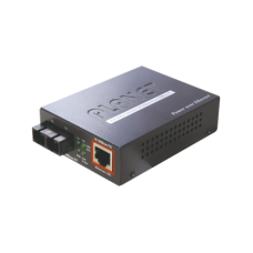 Convertidor de medios 100 Mbps UTP PoE/fibra óptica Mono-Modo hasta 15 Km, conector SC Convertidor de medios 100 Mbps UTP PoE/fibra óptica Mono-Modo hasta 15 Km, conector SC