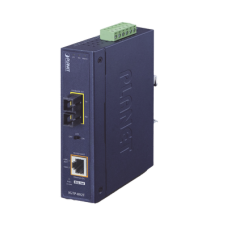 Convertidor de medios industrial PoE+ 1000BASE-SX a 10/100/1000BASE-T 802.3at (SC,MM) -550 m