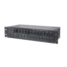 Chasis para 15 convertidores de medios con opción de fuente redundante Chasis para 15 convertidores de medios con opción de fuente redundante