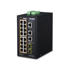 Switch Industrial Administrable 16 puertos 10/100/1000 T 802.3at PoE + 2 Puertos 10/100/1000 T + 2 puertos 100/1000 X SFP