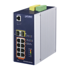 Switch Industrial Administrable Capa 3, 8 Puertos Gigabit PoE 802.3bt+, 2 Puertos 1 G / 2.5 G SFP+ Switch Industrial Administrable Capa 3, 8 Puertos Gigabit PoE 802.3bt+, 2 Puertos 1 G / 2.5 G SFP+
