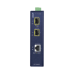 Convertidor de Medios Industrial de 1 Puerto Ethernet 10/100/1000 Base-T a 2 Puertos SFP 100/1000/2500 Base-X 