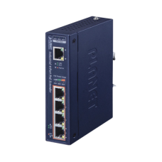 Extensor Industrial PoE, Entrada PoE 802.3 bt  y 4 Puertos de Salida Gigabit 802.3 af/at
