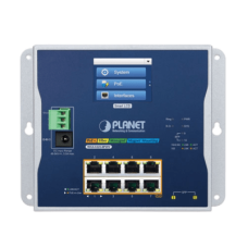 Switch Industrial Flat-Type 8 Puertos Gigabit C/PoE 802.3at, 2 Puertos SFP, LCD Switch Industrial Flat-Type 8 Puertos Gigabit C/PoE 802.3at, 2 Puertos SFP, LCD