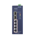 Switch PoE Industrial No Administrable de 4 Puertos PoE 10/100/1000T 802.3at, 2 Puertos SFP 10/1000X
