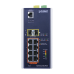 Switch Industrial Administrable Capa 3, 8 Puertos Gigabit PoE 802.3bt+, 2 Puertos 1 G / 2.5 G SFP+