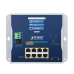 Switch Industrial Flat-Type 8 Puertos Gigabit C/PoE 802.3at, 2 Puertos SFP, LCD