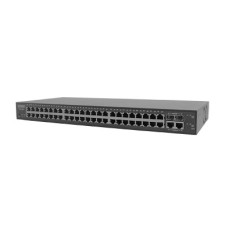 Switch Administrable L2 de 48 Puertos 10/100 Mbps + 2 Puertos Gigabit Ethernet + 2 Puertos SFP Gigabit. Switch Administrable L2 de 48 Puertos 10/100 Mbps + 2 Puertos Gigabit Ethernet + 2 Puertos SFP Gigabit.