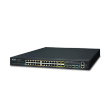 Switch Administrable Stacking Capa 3, 24 Puertos PoE 802.3af/at 10/100/1000T, Hasta 370 W, 4 Puertos 10G SFP+ Switch Administrable Stacking Capa 3, 24 Puertos PoE 802.3af/at 10/100/1000T, Hasta 370 W, 4 Puertos 10G SFP+