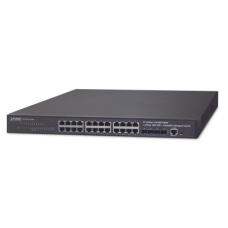 Switch Administrable Capa 3, 24-Puertos 10/100/1000T + 4-Puertos 10G SFP+, Apilable Switch Administrable Capa 3, 24-Puertos 10/100/1000T + 4-Puertos 10G SFP+, Apilable