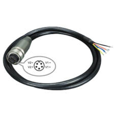 Cable de Alimentación de DC a M23 / Conector Hembra M23 de 5 Pines / Compatible con Switch Industrial M12 / Rango de Voltaje que Soporta 12 ~ 56V DC / Calibre 12 ~ 24 AWG Cable de Alimentación de DC a M23 / Conector Hembra M23 de 5 Pines / Compatible con Switch Industrial M12 / Rango de Voltaje que Soporta 12 ~ 56V DC / Calibre 12 ~ 24 AWG