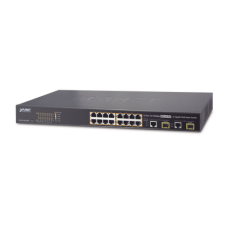 Switch Administrable L2 de 16 Puertos PoE+ y 2 Puertos Compartidos Gigabit TP/SFP Switch Administrable L2 de 16 Puertos PoE+ y 2 Puertos Compartidos Gigabit TP/SFP