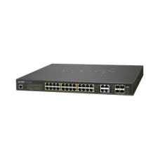 Switch Administrable L2, 24 puertos 10/100/1000T c/Ultra PoE + 4 puertos combo Gigabit TP/SFP, (600W) Switch Administrable L2, 24 puertos 10/100/1000T c/Ultra PoE + 4 puertos combo Gigabit TP/SFP, (600W)