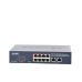 Switch de Escritorio No Administrable / 8 Puertos 10/100/1000T PoE+ 802.3at / 2 Puertos Uplink 10/100/1000T / Presupuesto PoE 120 Watts / Modos Estándar, VLAN y Extend / Distancia Extendida 250 mts / Rackeable