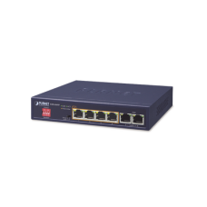Switch No Administrable 4 Puertos 10/100/1000T 802.3at PoE + 2 Puertos 10/100/1000T de Uplink para Escritorio