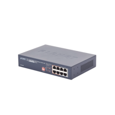 Switch PoE no Administrable, 8 Puertos 10/100/1000 Mbps con 4 Puertos PoE 802.3af/at, Modo Extender Hasta 250 mts