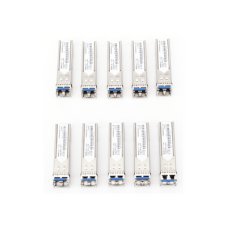 Paquete de 10 Piezas del Transceptor Industrial mini-Gbic SFP 1G LC TX:1310nm Para Fibra Mono Modo 20 Km Paquete de 10 Piezas del Transceptor Industrial mini-Gbic SFP 1G LC TX:1310nm Para Fibra Mono Modo 20 Km