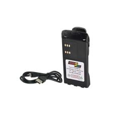 Batería con cargador USB integrado de Li-Ion 2000MAH  con clip  para radios Motorola HT750/1250, PRO5150/5550/7150/7350/7550