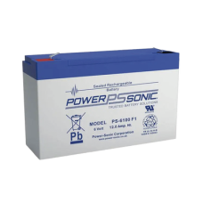 Batería 6V, 12AH, Para Respaldo, Tecnologías AGM/VRLA, 5 Años Vida Útil, Terminales F1, Reconocida UL