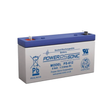 Batería 6V, 1.2AH, Para Respaldo, Tecnologías AGM/VRLA, 5 Años Vida Útil, Terminales F1, Reconocida UL