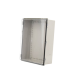 Gabinete Plástico ABS, Puerta Transparente, Uso en Intemperie (350 x 460 x 160 mm) Cierre por Broches Inoxidables y Permite Cerrado con Candado y Llave (Perno 5mm) No Incluido