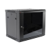 Gabinete PRECISION, Con Puerta de Cristal Templado, de 19in, 9UR, 450mm de Profundidad, Color Negro