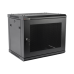 Gabinete PRECISION, Con Puerta Perforada, de 19in, 9UR, 450mm de Profundidad, Color Negro