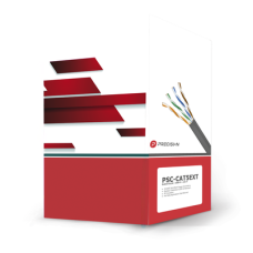 Bobina de Cable de UTP de 4 Pares Cat5e de 305 Metros (1000 Pies), 100% Cobre, LDPE Resistente a Rayos UV, Color Negro, 24 AWG, Uso en Exterior, Para Aplicaciones de Voz, Datos y Video