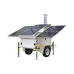 Traila / Remolque con Mástil Retráctil de 7.5 m. para Videovigilancia o Iluminación, con Bases para Instalar Paneles Solares y Baterías (No incluidos)