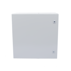 Gabinete de Acero IP66 Uso en Intemperie (600 x 600 x 300 mm) con Placa Trasera Interior Metálica y Compuerta Inferior Atornillable (Incluye Chapa y Llave T).