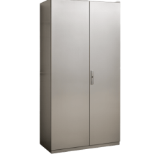 Gabinete de Acero Inoxidable IP55 (1000 x 2200 x 400 mm) con Placa Interna Galvanizada.