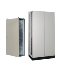 Gabinete de Acero IP55  (1200 x 2000 x 600 mm) con Placa Trasera Interior Metálica y Puerta Doble