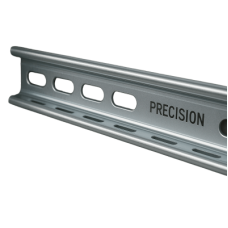 Riel DIN Estándar de 35 mm Ranurado. 1 metro de longitud. Fabricado en Acero.