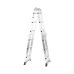 Escalera Multiposiciones de Aluminio de 3.52 Metros, Soporta 150 kg