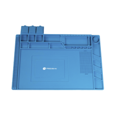 Tapete de silicona de 45 x 30 cm, resistente al calor con áreas magnéticas y de almacenamiento de componentes, ideal para la reparación de equipos y tarjetas electrónicas. Tapete de silicona de 45 x 30 cm, resistente al calor con áreas magnéticas y de almacenamiento de componentes, ideal para la reparación de equipos y tarjetas electrónicas.