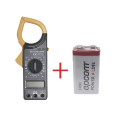 Multímetro Digital de Gancho DT266 600 Vcc / Vca CATII. Con pantalla LCD. Incluye Batería ER-9V de 9V Multímetro Digital de Gancho DT266 600 Vcc / Vca CATII. Con pantalla LCD. Incluye Batería ER-9V de 9V