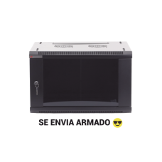 Gabinete PRECISION, Con Puerta de Cristal Templado, de 19in, 6UR, 450mm de Profundidad, Color Negro Gabinete PRECISION, Con Puerta de Cristal Templado, de 19in, 6UR, 450mm de Profundidad, Color Negro
