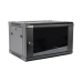 Gabinete PRECISION, Con Puerta de Cristal Templado, de 19in, 6UR, 450mm de Profundidad, Color Negro