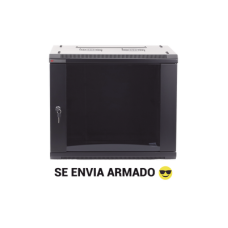 Gabinetes PRECISION, Con Puerta Perforada, de 19in, 6UR, 450mm de Profundidad, Color Negro