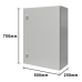 Gabinete de Acero IP66 Uso en Intemperie (500 x 700 x 250 mm) con Placa Trasera Interior Metálica y Compuerta Inferior Atornillable (Incluye Chapa y Llave T).