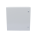 Gabinete de Acero IP66 Uso en Intemperie (600 x 600 x 300 mm) con Placa Trasera Interior Metálica y Compuerta Inferior Atornillable (Incluye Chapa y Llave T).