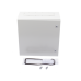 Gabinete de Acero IP66 Uso en Intemperie (600 x 600 x 300 mm) con Placa Trasera Interior Metálica y Compuerta Inferior Atornillable (Incluye Chapa y Llave T).