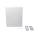 Gabinete de Acero IP66 Uso en Intemperie (800 x 1000 x 300 mm) con Placa Trasera Interior Metálica y Compuerta Inferior Atornillable (Incluye Chapas y Llaves T).